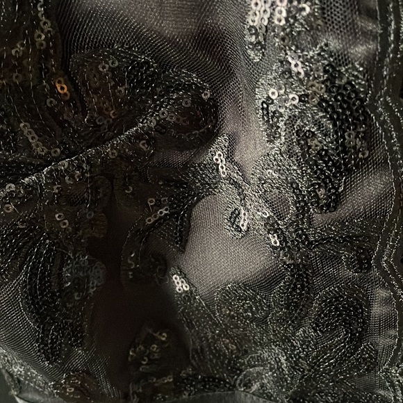 NWT Goddiva London Sequin and Mesh Detail Dress - Picture 3 of 10